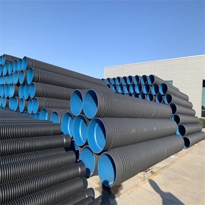pe双壁波纹管600加强型hdpe塑料双臂排水穿线管市政排污弯头三通