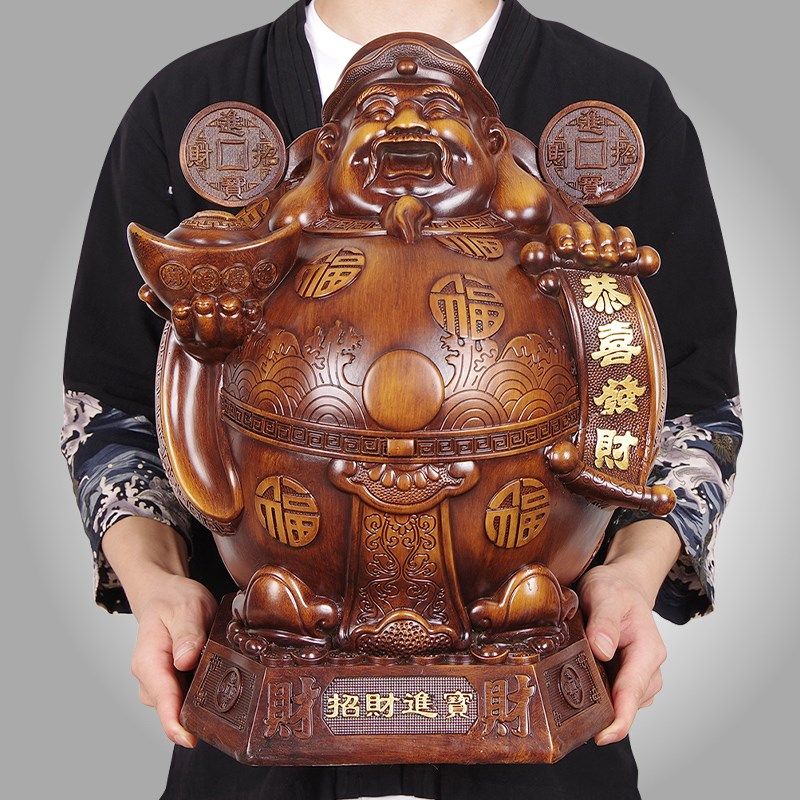 财神爷存钱罐摆件做生意招财摆件家居客厅装饰品公司店铺开业礼品