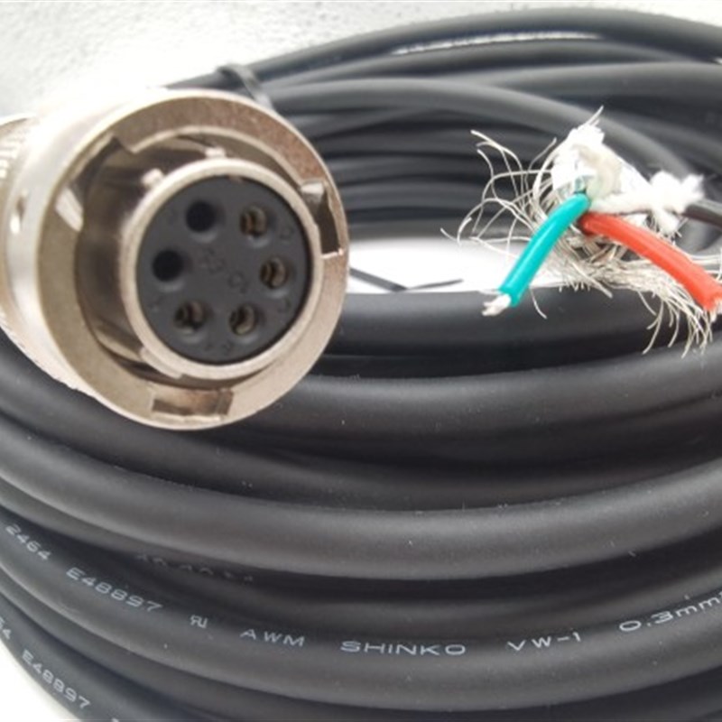 Amp henol RT0W6106NH03 2052 10-6S插头线长4*0.3 12M单头裸线