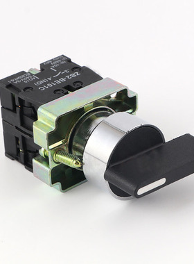 选择按钮 黑色 长柄旋钮 三档 选择开关 XB2-BJ33