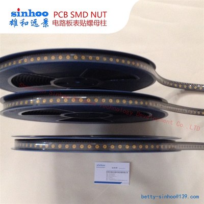 SMTSO3028CTJ 铜镀锡散料 SMT贴片圆螺母 PCB表贴 内嵌焊锡螺柱