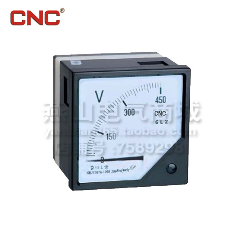 6L2-V低压指针式电压表10V-35KV交流高压仪表配电柜指示仪长城CNC