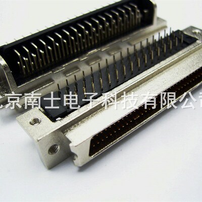 AMP SCSI 68P MDR 公头 90度弯脚 焊板 5174225-5 针式DB型 插座