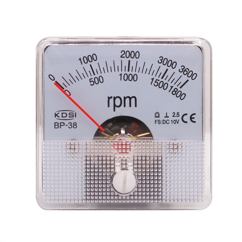 电工仪表 指针转速表BP-38 DC10V 1800-3600rpm双刻度直流电压表