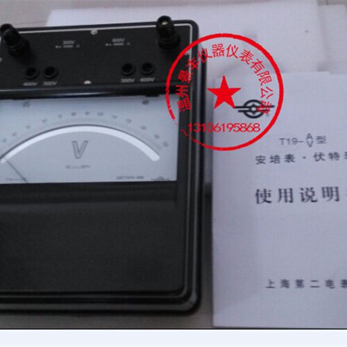 T19-V交直流伏特表标准电压表0.5级30- 60-75-150-300-600V标准表