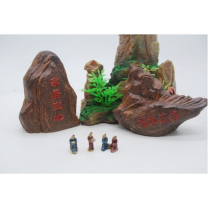 微型陶瓷小泥人休闲山公假山盆景摆件吸水石生态瓶造景装饰品配件,模玩/动漫/周边/娃圈三坑/桌游,桌游配件/卡套/保护膜,淘宝优惠券,粉丝福利购,淘宝优惠卷