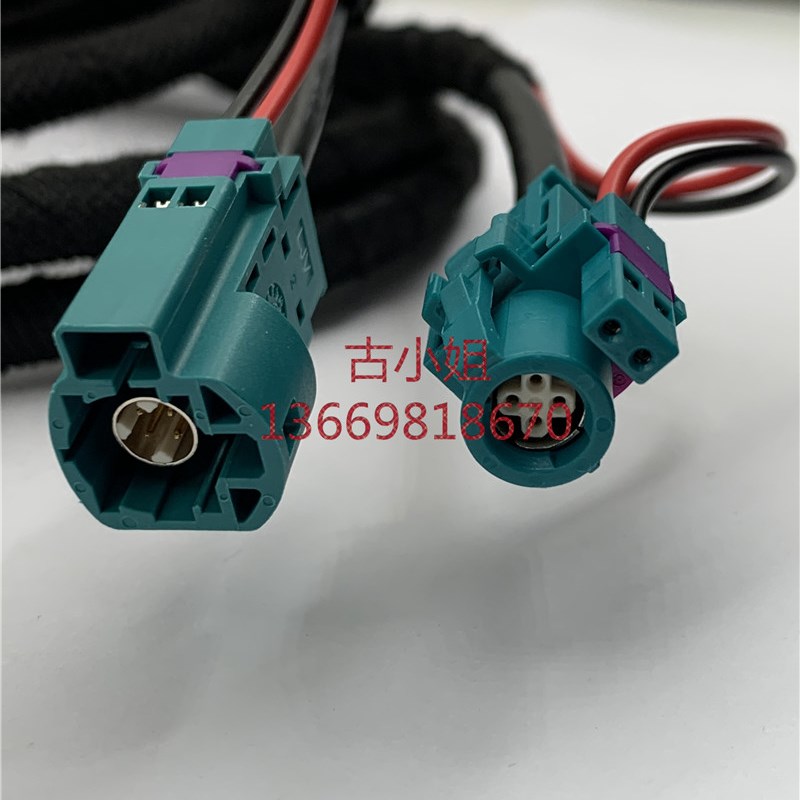 LVD连接线HSD公转HSD母4+2P HSD公母汽车高速传输线RGB倒车影像线