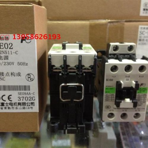 原装常熟FUJI SC-E02 交流接触器 SC-E02N5-C SE09AA-C AC220