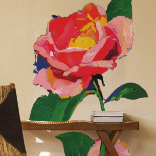 国庆自粘贴画卧室房间墙面贴画防水中秋立体装 饰画客厅宿舍贴纸画