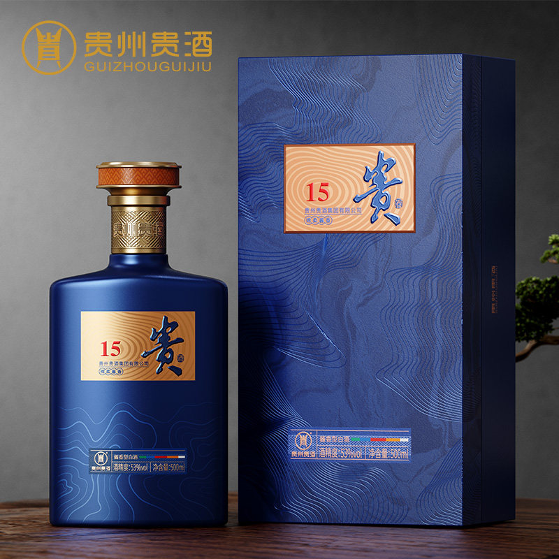 贵州贵酒 贵酒15（四代）53度500mL单瓶 酱香型白酒,酒类,白酒/调香白酒,淘宝优惠券,粉丝福利购,淘宝优惠卷