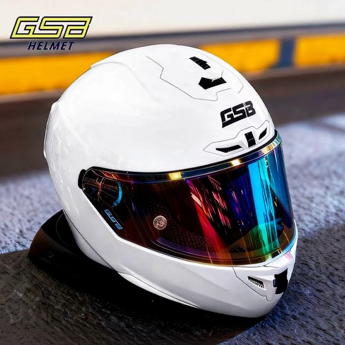 gsb361摩托车头盔男女3C认证全覆式机车个性赛车安全四季通用全盔
