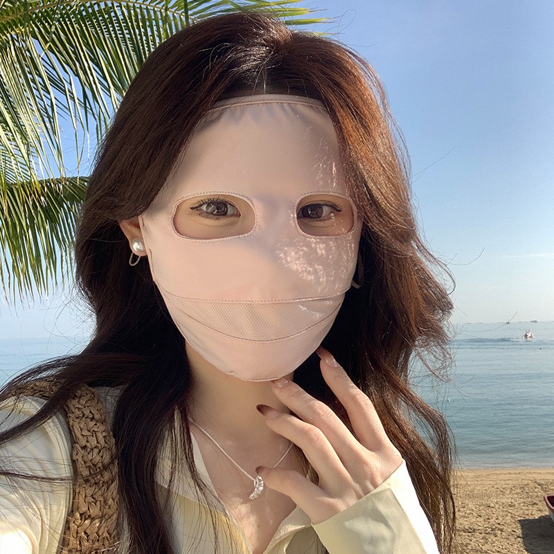 全脸防晒面罩女夏季防紫外线3xd立体防蹭妆脸罩医美术后冰丝脸基