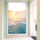 玄关装 日出走廊尽头壁画3d墙纸入户门正对墙壁布 饰画大海风景竖版