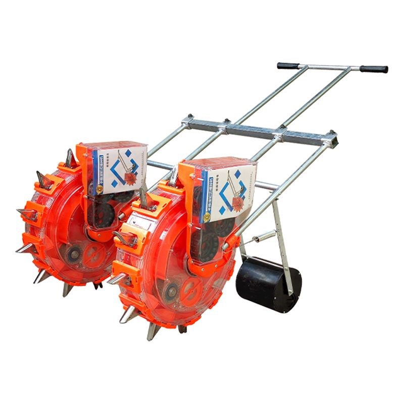 手推双行新款播i种机玉米花生黄豆高粱多功能神器农用全自动播种