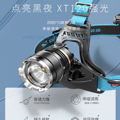 头灯强光户外充电钓鱼专用头戴式夜钓感应超亮52000超长续航矿灯,户外/登山/野营/旅行用品,头灯,淘宝优惠券,粉丝福利购,淘宝优惠卷