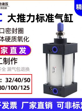 气动元件SCJ拉杆式可调标准气缸SC160-25*50*75*100*150*200*300S