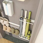 磁吸雨伞架入户防盗门后雨伞收纳架家用磁铁折叠伞支架壁挂置物架