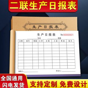 生产日报表销售生产表计划通知记录本车间加工单据工厂计划任务单