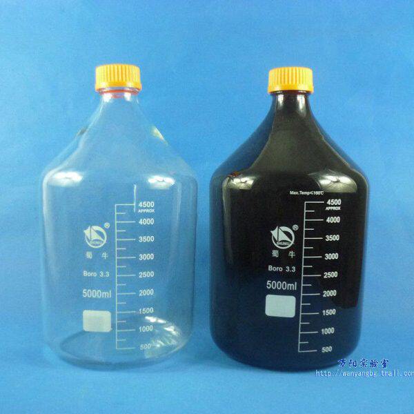 蜀牛蓝盖试剂瓶 2000 3000 5000 10000 20000ml 透明 棕色螺口黄