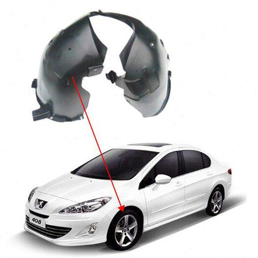 老款标致408前轮内衬叶子板内衬轮胎挡泥护板 标志408内衬挡泥板