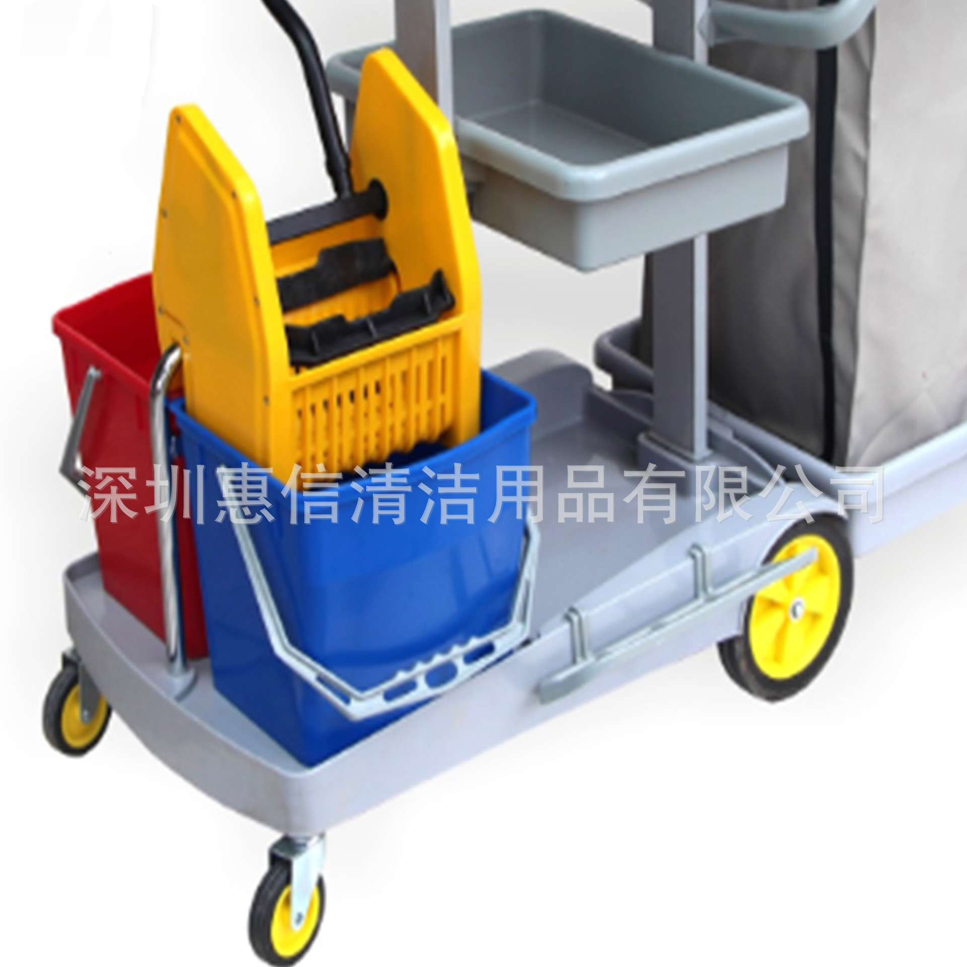 清洁手推车多功能清洁杂物车塑料保洁车客服服务车保洁车D-11D