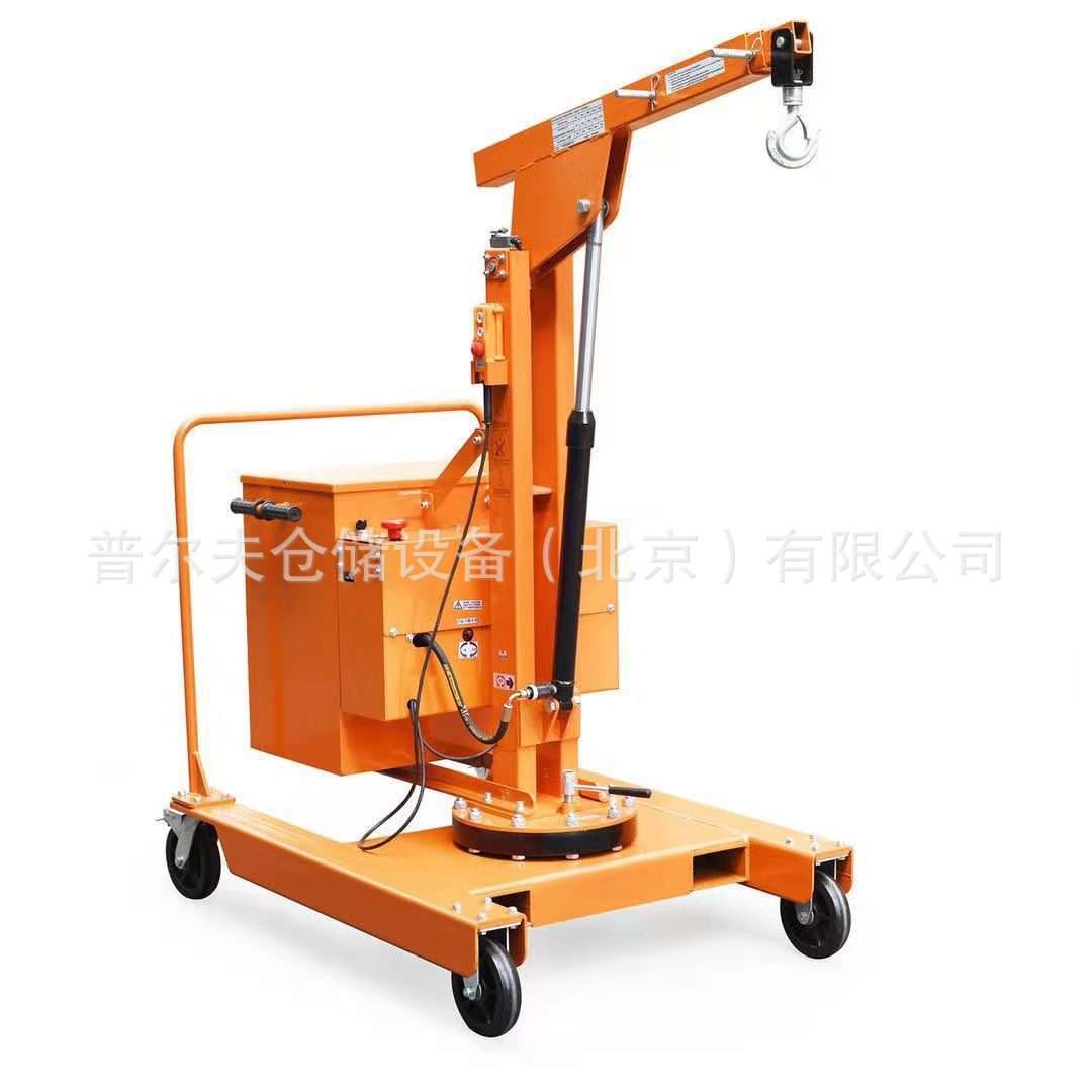Semi electric rotation crane