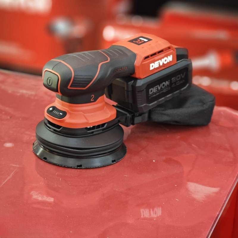 大有锂电砂光机无刷集尘砂纸机打磨机木材家具木工抛光机圆砂2101