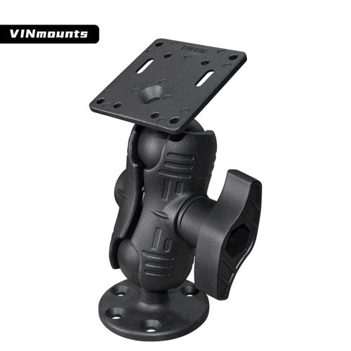 VIN维恩双球头支架VESA75*75底座2.25英寸球头车载终端支架