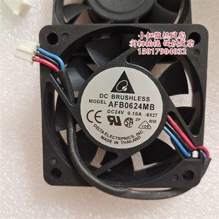 24V 0.10A 6015 原装 安川5系 AFB0624MB 6CM 驱动器散热风扇 台达