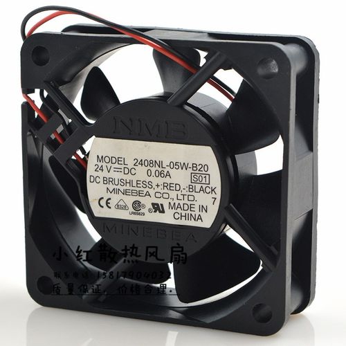 NMB 6020 2408NL-05W-B20 6厘米 24V 0.06A 双滚珠 变频器风扇