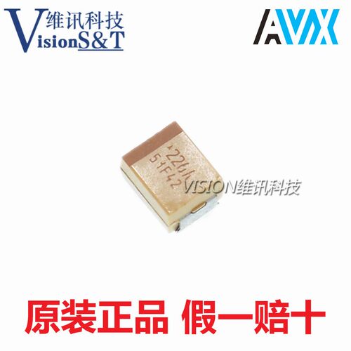 原装AVX进口钽电容 B型3528 10V 22UF 226A 1210 TAJB226K010RNJ