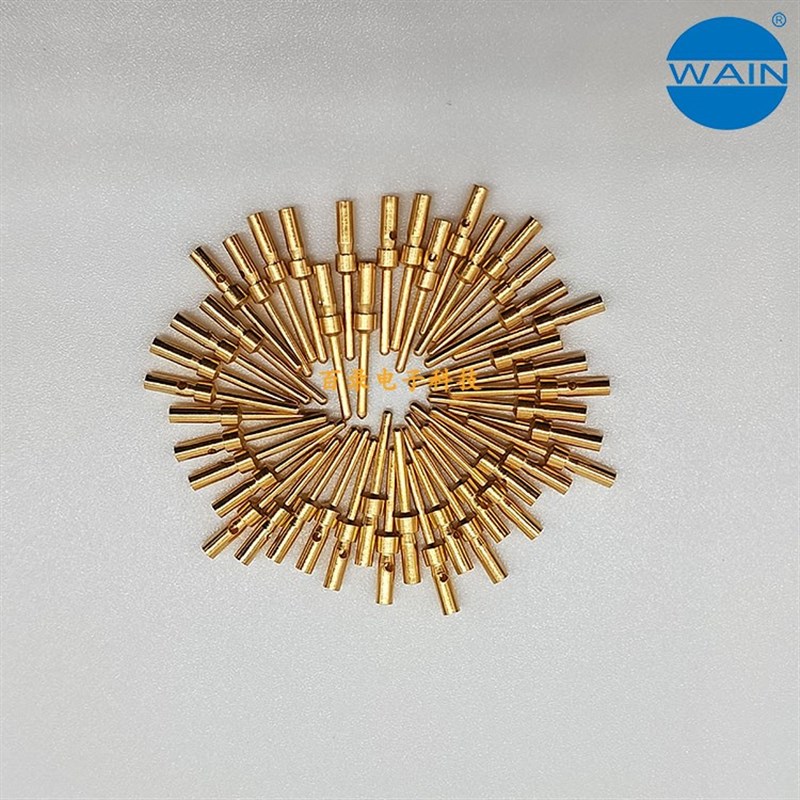 WAIN唯恩连接器 5A冷压针公针镀金 CSGM-0.25 0.33 0.52 0.82哈丁