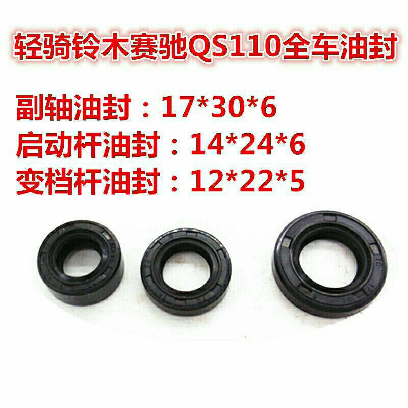 轻骑铃木赛驰FD110QS110全车油封副轴变速杆发动机油封配件包邮