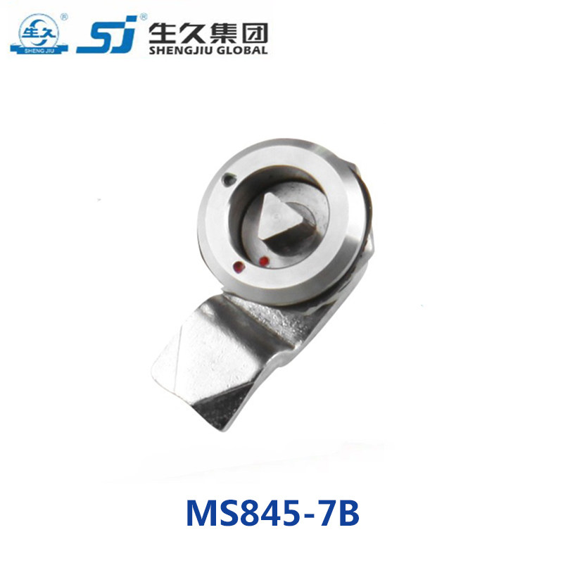 生久柜锁门锁MS845-7B不锈钢三角锁S型SJ机箱锁配电柜锁 拉伸锁