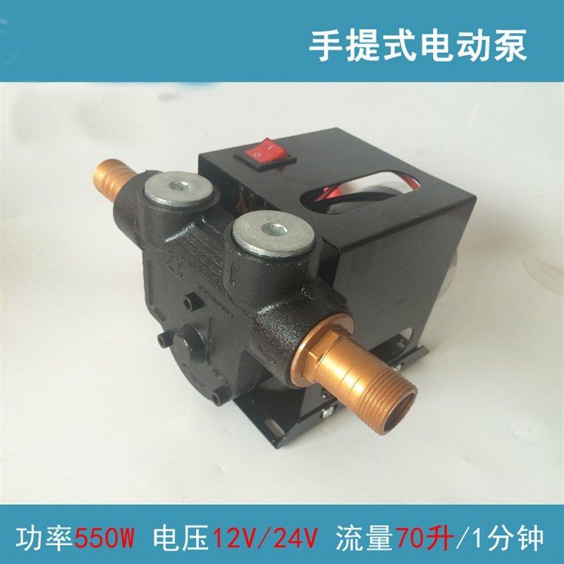 直流12V24V柴油泵 自吸大功率流量煤油柴油泵 电动抽油泵 挖机泵