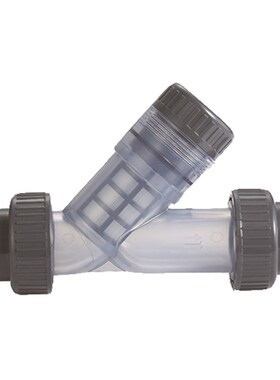 UPVC透明过滤器 品质Y型过滤器 PVC塑料过滤器63mm DN50 2寸