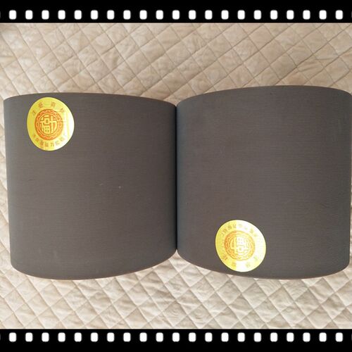 山东福力砻谷机胶辊八寸棕色碾米机配件打米机滚筒胶轮