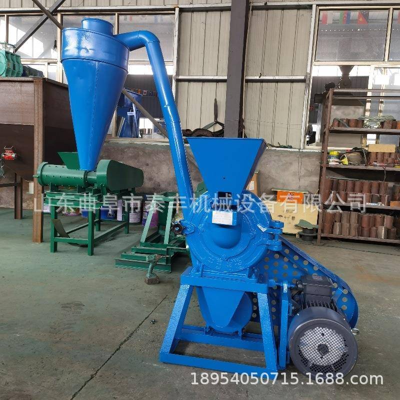 300型自吸式加宽粮食粉碎机非洲咖啡木薯干粉碎机全自动磨粉机