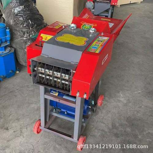 养殖玉米秸秆揉丝机牛羊饲料铡草粉碎机三合一秸秆铡草揉丝机