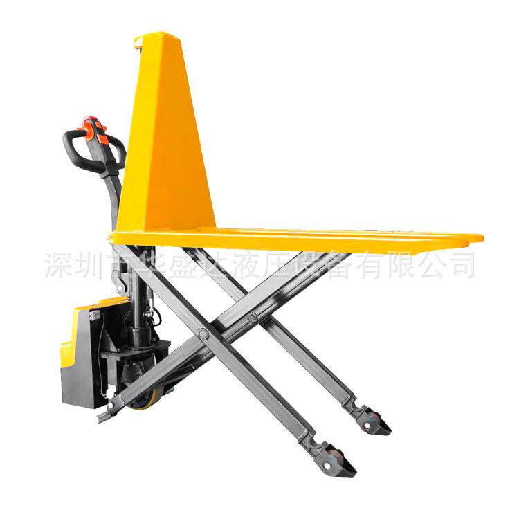全电动高升程搬运车剪式液压手动叉车自动高起升托盘叉车
