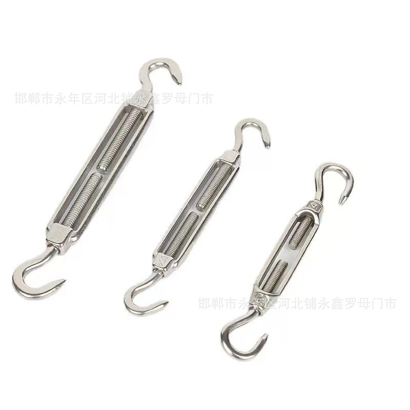钢丝绳拉紧调节器不锈钢304花篮螺丝钩钩型CC M18M20M22M24M27M30