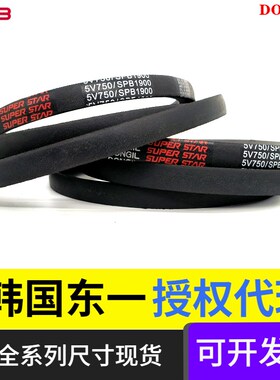 DONGIL韩国东一三角带SPB2945/5V1160 SPB3200LW皮带窄V带传动带