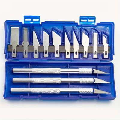 13pcs Aluminum alloy Carving Knife Set Handcraft Utility跨境