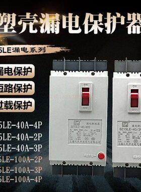 DZ15LE-100/4901 100/3901 40/2901 63A100A漏电断路器保护器开关