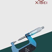 西北青量尖头千分尺单双尖头外径千分尺螺旋测微器0 100mm分厘卡