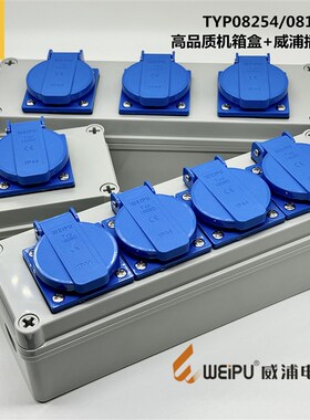 WEIPU威浦多功能防水盒检测箱TYP08114/08254新国标插座TYP1609C
