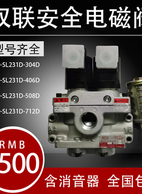 日本丰兴TOYOOKI双联电磁阀AD-SL231D-304D/406D/508D冲床安全阀