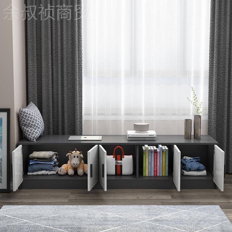 飘窗柜窗台地子柜柜可坐矮简卧室收约纳柜WVQ自由组合阳台储物柜