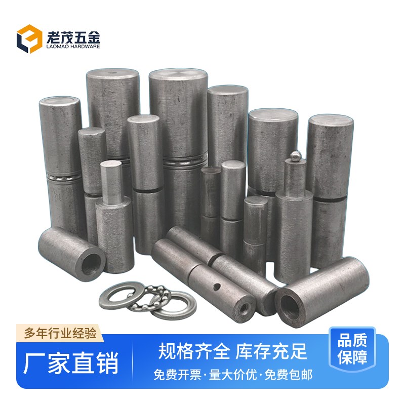 焊接门轴铁门合页脱卸铰链天地轴圆柱承重型旋转轴消防暗门电柜箱