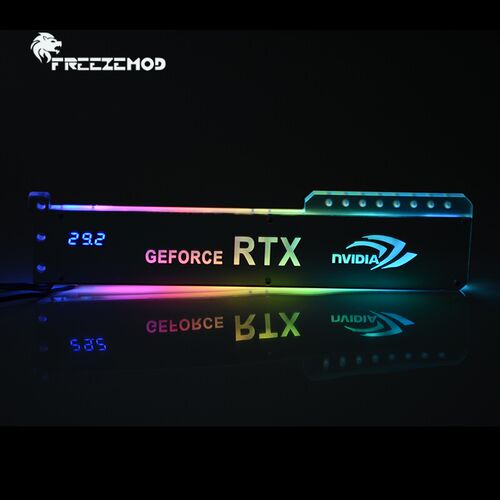 FREEZEMOD显卡支架带温度显示双镜面效果可滑动模块XKZJ-WD清货